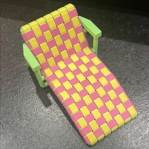 Colorful Woven Miniature Lounge Chair